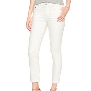 Banana Republic Skinny Crop White Jeans Size 27/4